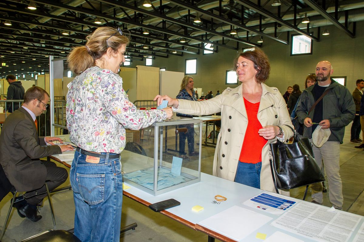 Lausanne, le 24.04.2022. Election Beaulieu Les Francais de Lausanne elisent leur president au Palais de Beaulieu. VANESSA CARDOSO/ 24HEURES. 