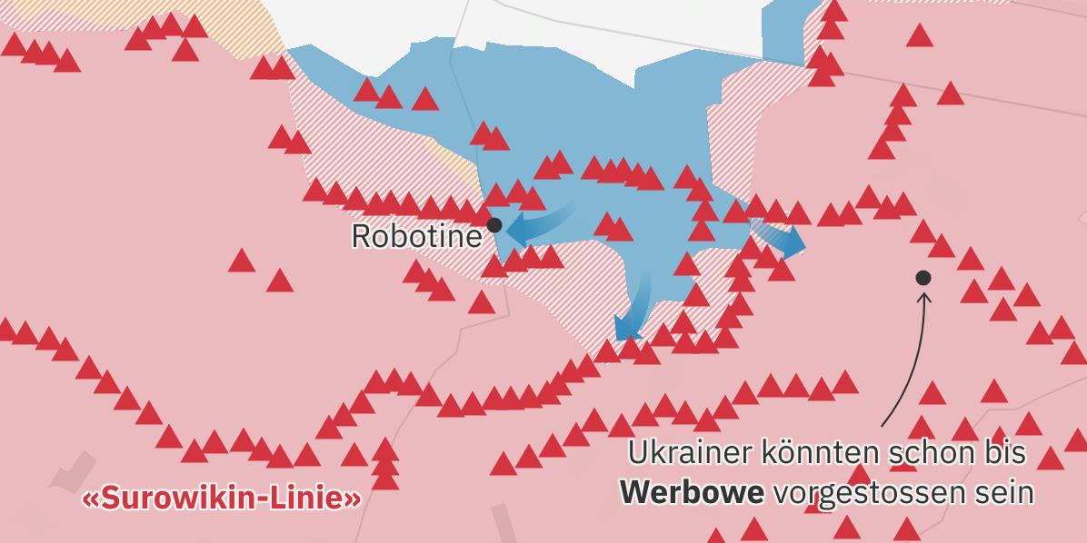 Hier haben die Ukrainer die russische Verteidigung durchbrochen