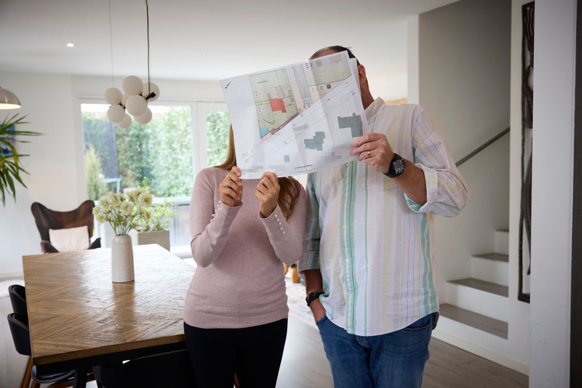 Chavannes-des-Bois, le 8 janvier 2024. Victoria et Pascal C. en luttent contre le promoteur de leur villa qui accumule les mal-façons et les défauts de construction.    Photo Yvain Genevay / Le Matin Dimanche