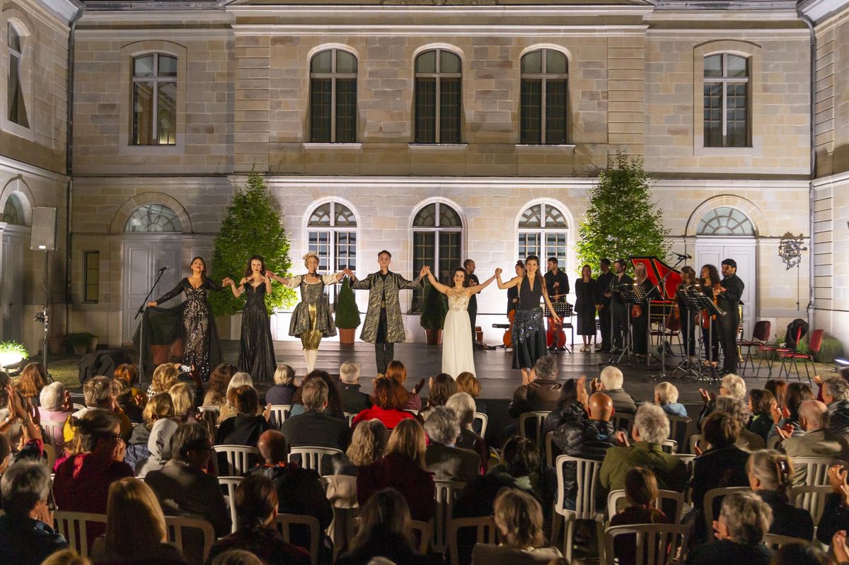 Par beau temps, le festival Prangins Baroque se termine dans la cour du château (ici en 2022). À revivre les 9 et 10 septembre.