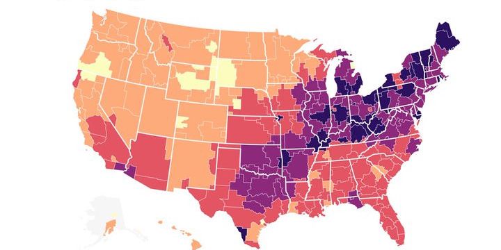 Le parcours de l'éclipse correspond aux recherches Google des mots "douleurs aux yeux"