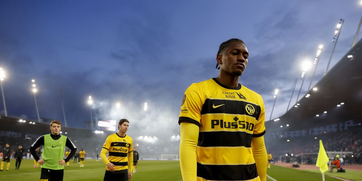 YBs Joel Monteiro reagiert nach dem Meisterschaftsspiel der Super League zwischen dem FC Zuerich und den BSC Young Boys am Sonntag, den 3. Maerz 2024, im Letzigrund Stadion in Zuerich. (KEYSTONE/Christian Merz)