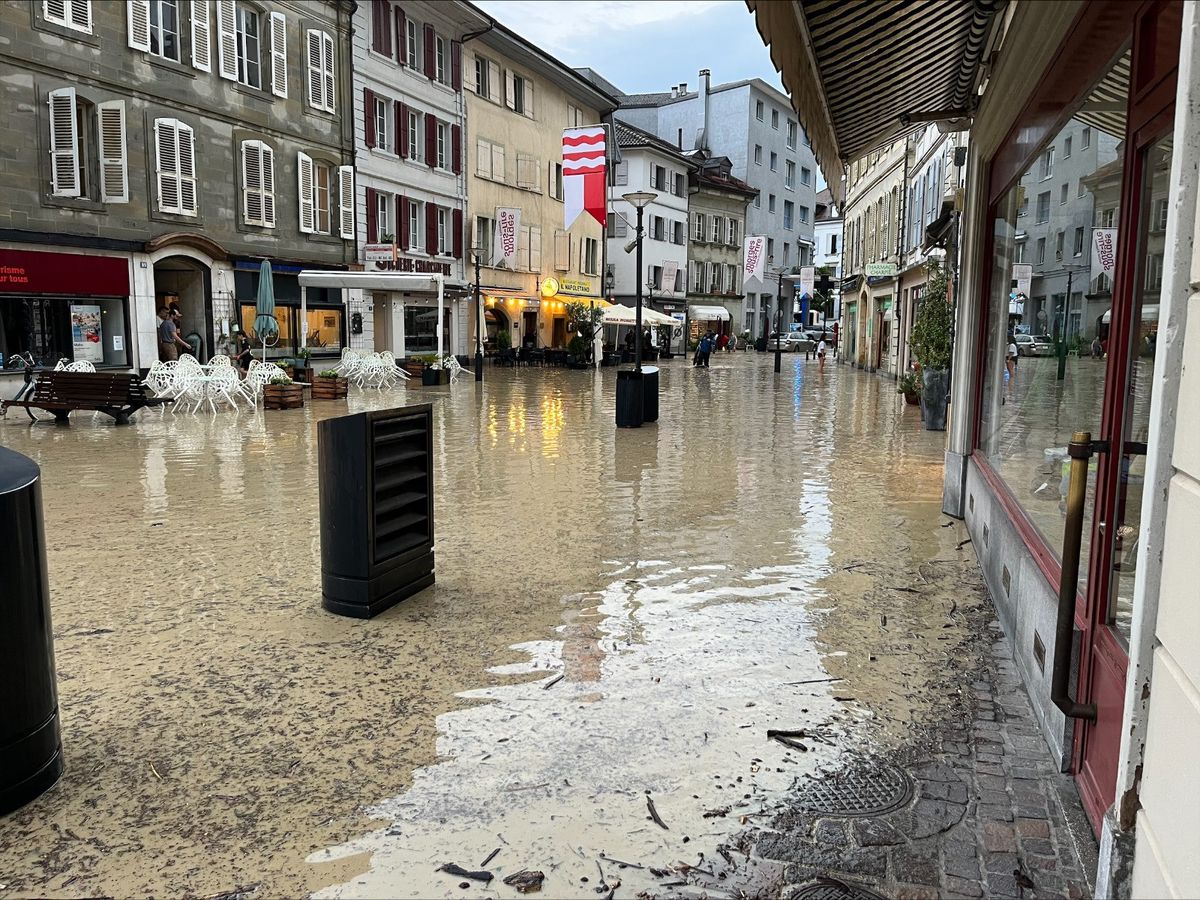 inondations à Morges