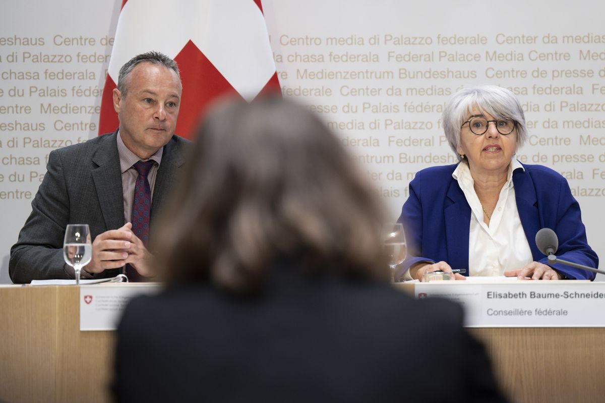 Elisabeth Baume-Schneider et Stephane Rossini