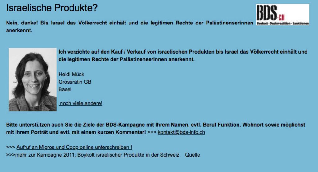 Heidi Mücks Boykott und Hetze gegen Israel