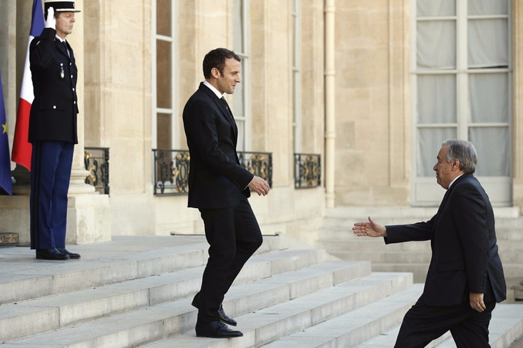 Macron reçoit le secrétaire général de l'ONU