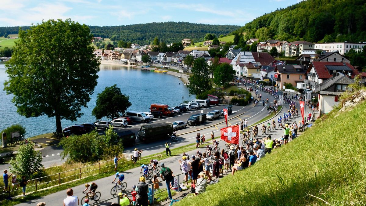 Le Tour de France au Pont, à la Vallée de Joux, samedi 9 juillet 2022.