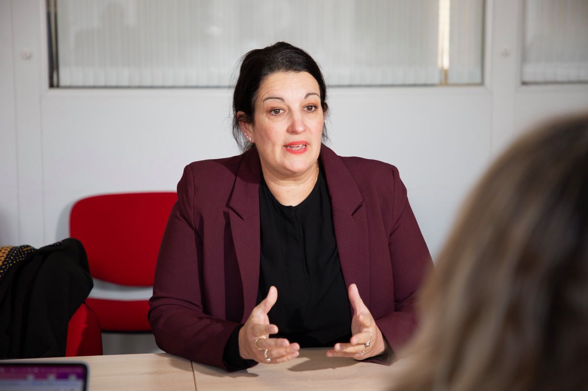 Genève le 25.01.2024, Rue des Rois, interview de Delphine Klopfenstein, présidente des Verts genevois © Georges Cabrera