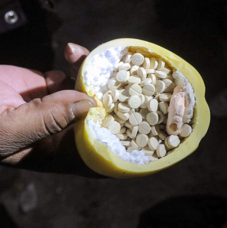 DAMASCUS, SYRIA - DECEMBER 15: Captagon pills are seen scattered on the ground at a large Captagon drug factory controlled by the Assad regime on December 15, 2024 in Damascus, Syria. Rebel forces in Syria have retaken the capital from longtime ruler Bashar al-Assad, who fled the country for Moscow. The fall of the Assad regime marks a new chapter for Syria, which has been mired in a multi-party civil war since 2011, sparked by the Arab Spring uprisings. (Photo by McGrath/Getty Images) *** BESTPIX ***