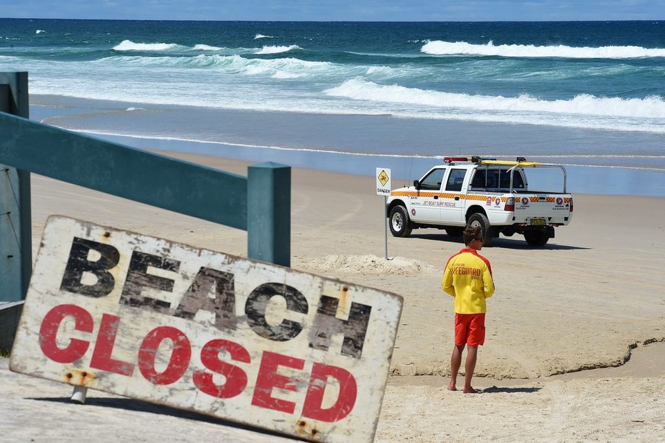 Insgesamt ist es im vergangenen Jahr zu 98 unprovozierten Haiangriffen auf Menschen gekommen – so viele wie noch nie: Die Shelly Beach in der Nähe von Ballina. (9. Februar 2015)
