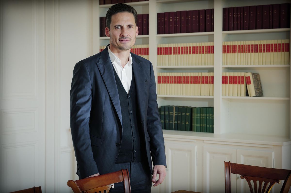 Genève, le 18 octobre 2024.  Rencontre avec le président de Pic-Vert, Michel Schmidt.