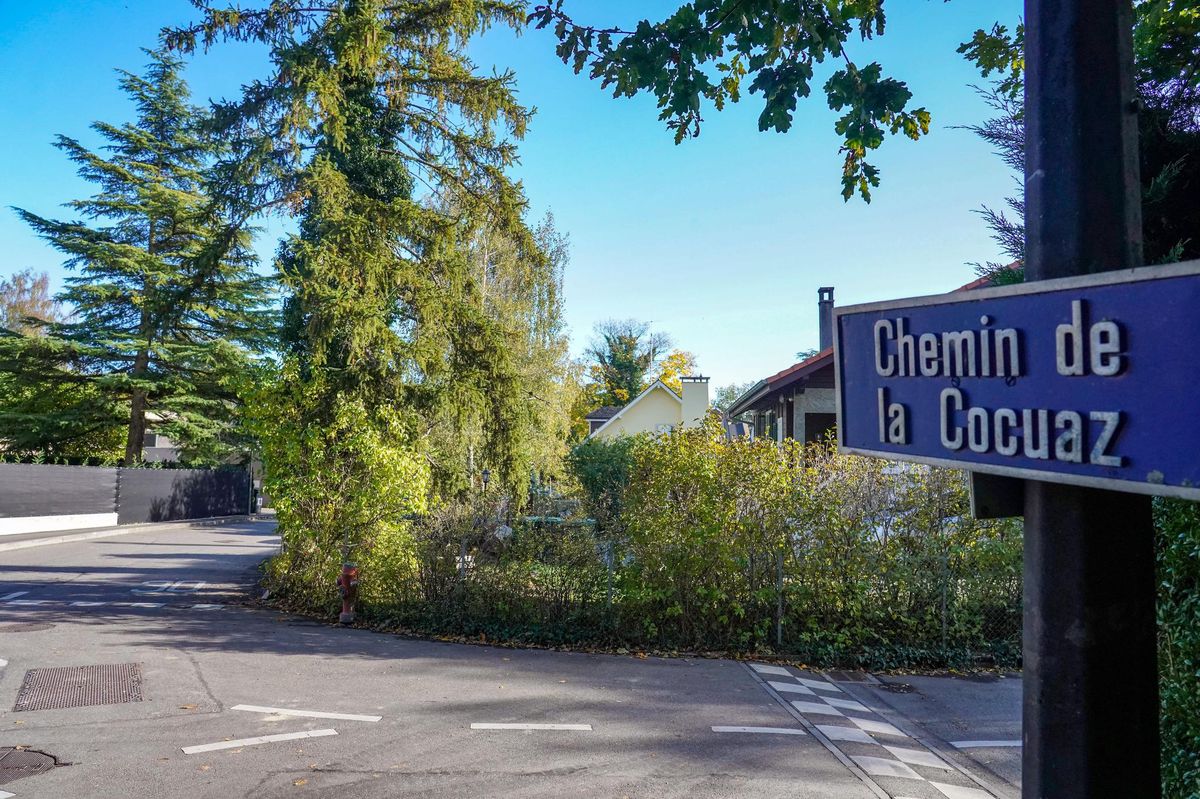 L’opération de police s’est étalée toute la journée jeudi 21 octobre au chemin de la Cocuaz, à Vandœuvres.