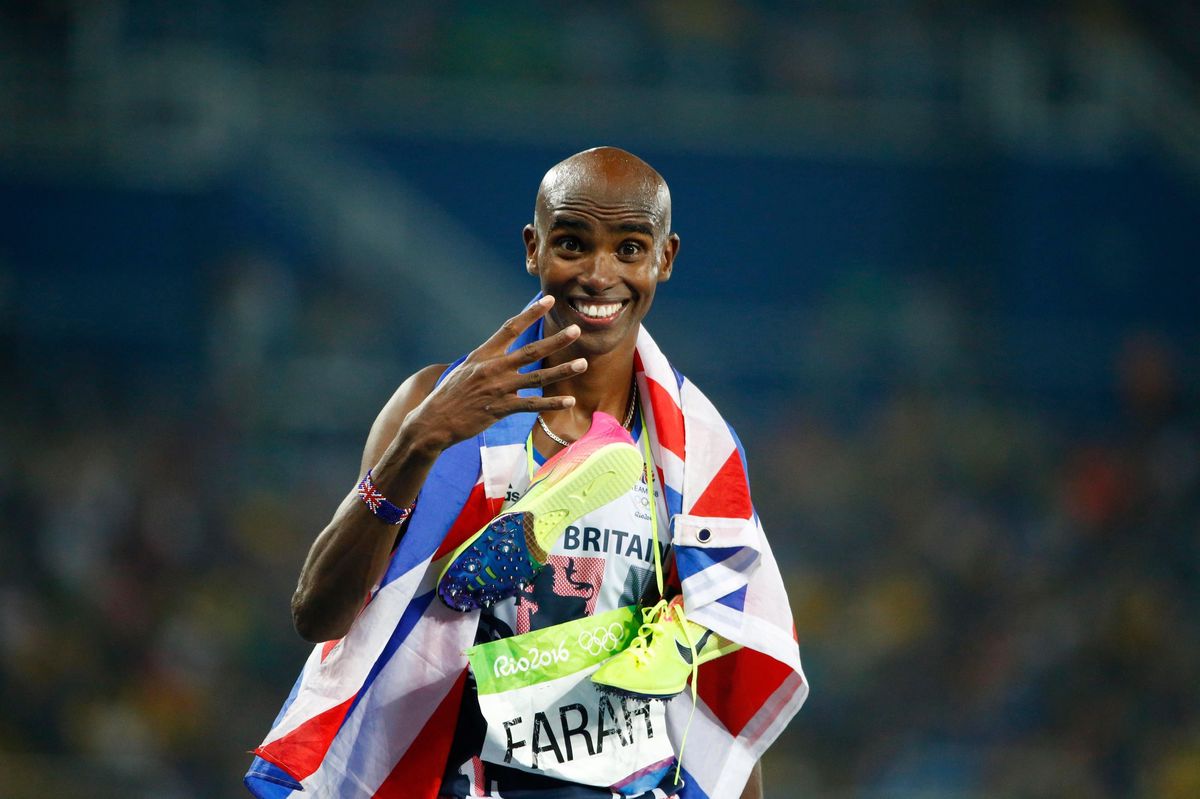 LEICHTATHLETIKSTAR Vierfacher Olympiasieger Mo Farah lebt unter