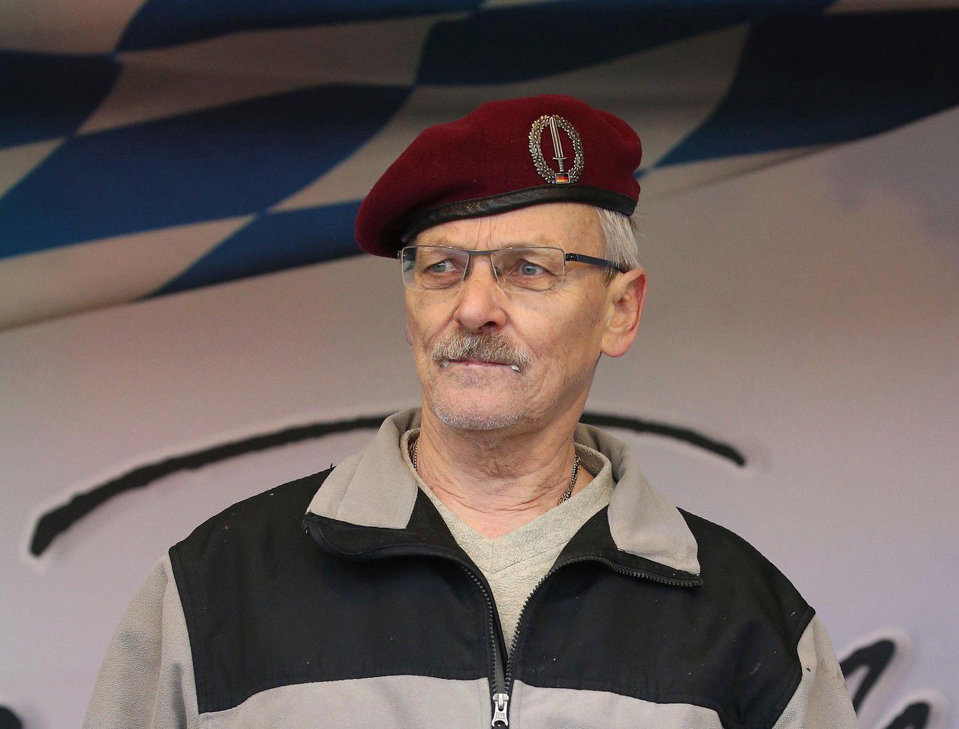 Propage des théories du complot: l’Allemand Maximilian Eder, colonel à la retraite et ancien général de l’OTAN. Ici lors d’une manifestation à Nuremberg (All), début 2022.