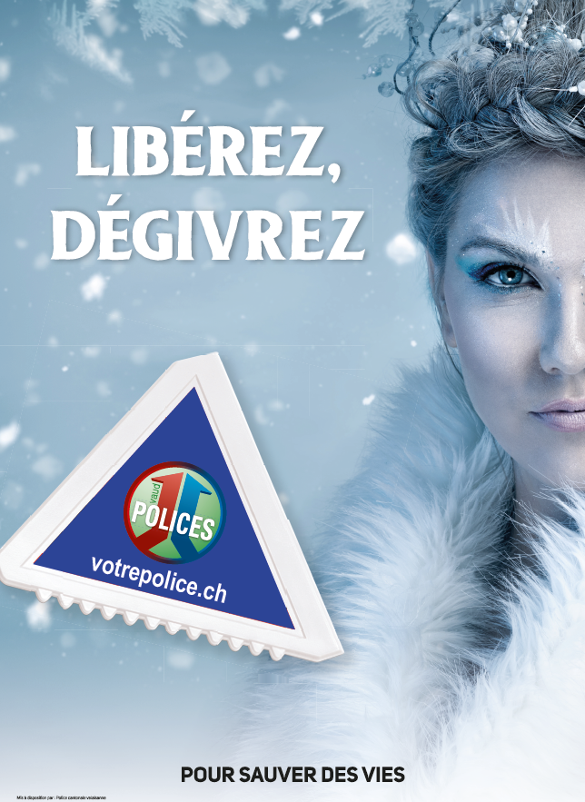 Reprenant le visuel de la Police cantonale valaisanne, les polices vaudoises misent sur l’humour pour sensibiliser les conducteurs.