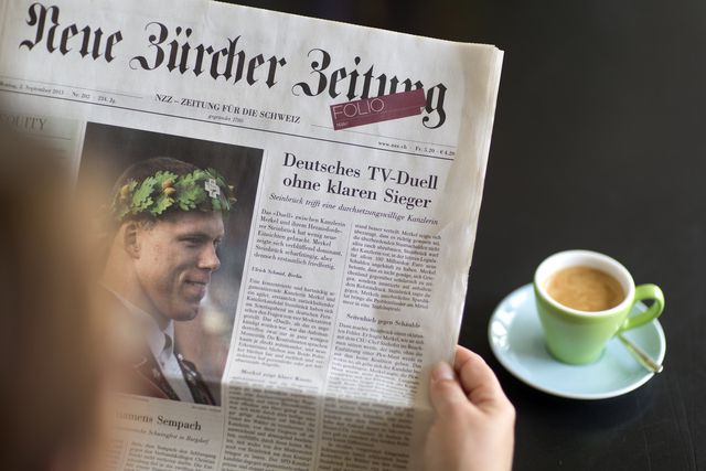 Le groupe NZZ accuse des résultats en repli en 2013