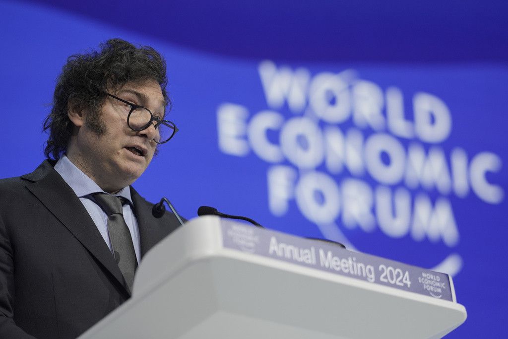Forum économique mondial de Davos WEF 2024 Tribune de Genève