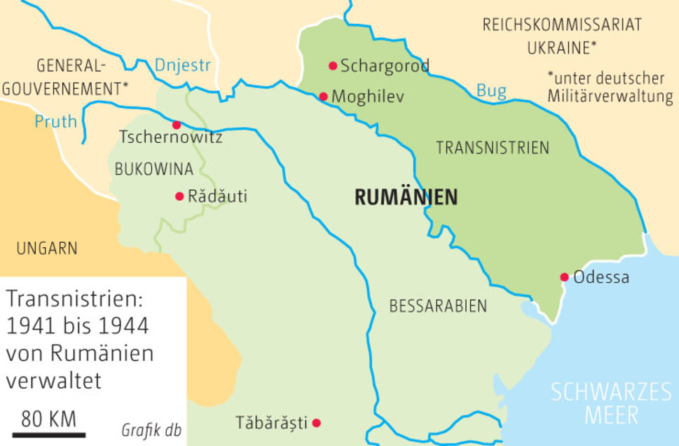 Landkarte Transnistrien