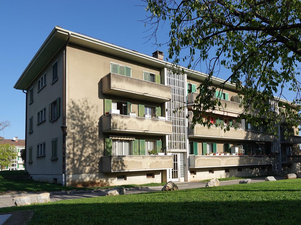 Confignon le 18 octobre 2022 – L’immeuble situé au 7-9 chemin des Hutins à Confignon. Photo LUCIEN FORTUNATI