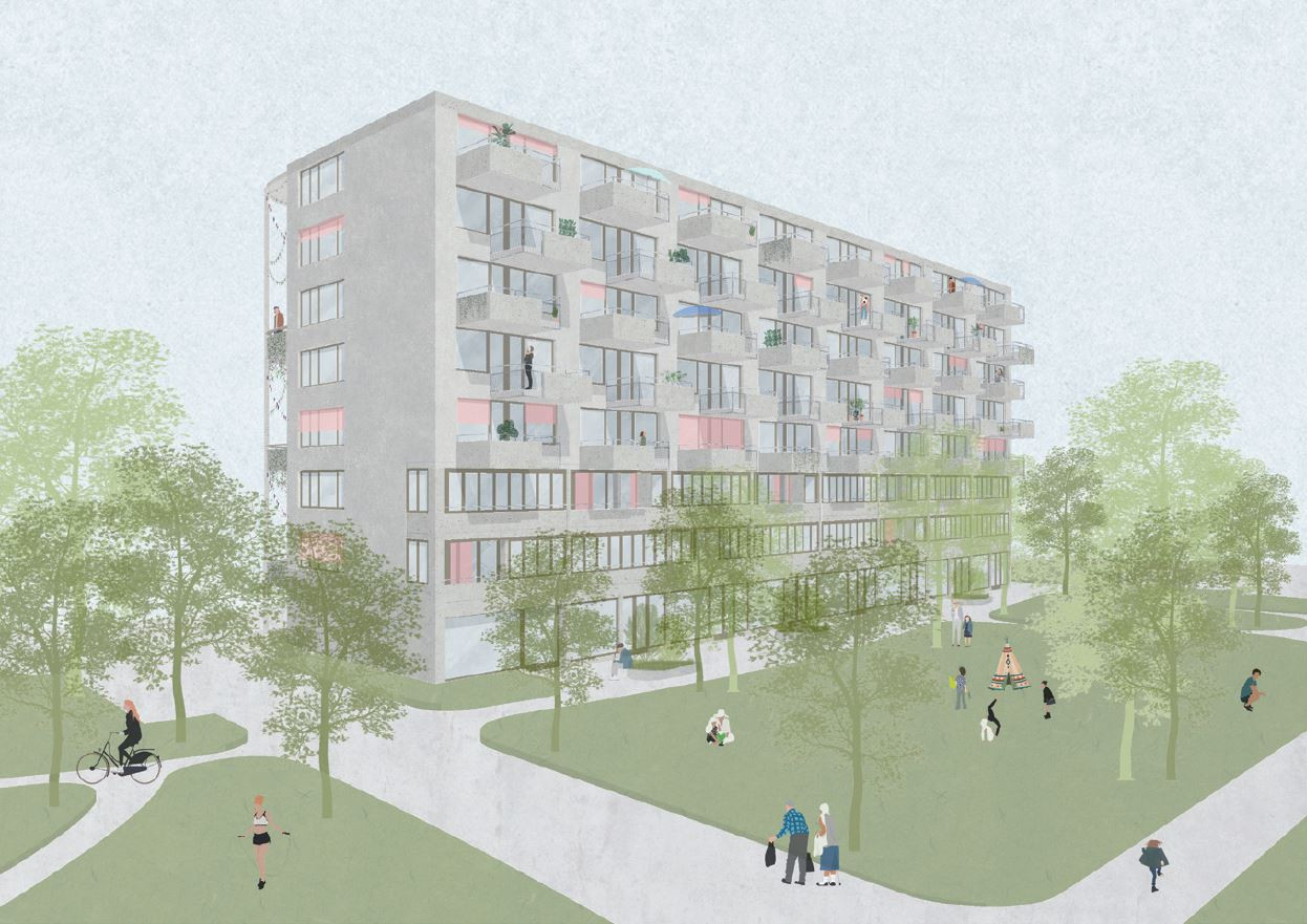 Illustration des geplanten Alterszentrums "Wohnen am Stadtpark" in Effretikon