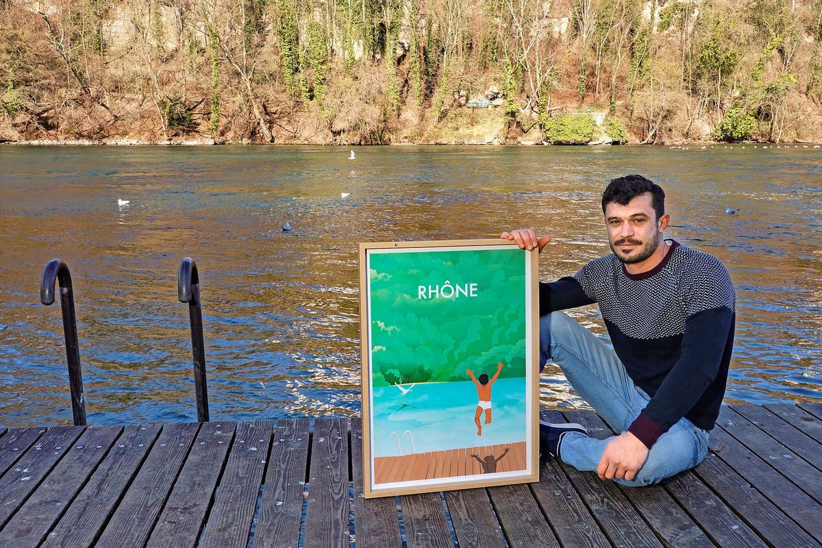 En plus des affiches, le passionné raconte aussi la Suisse sur des cartes en trois dimensions.