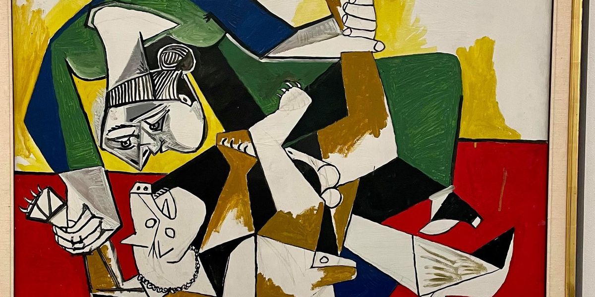 «Femme et chien jouant», une fascinante toile peinte par Picasso en 1953 après que Françoise Gilot, la mère de ses enfants Claude et Paloma, lui a annoncé qu’elle allait le quitter.