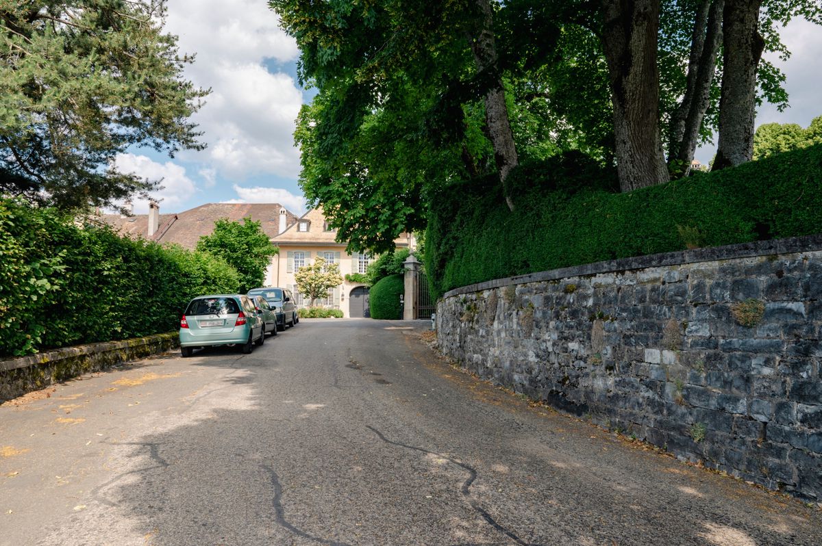 Le chemin qui mène à l’impressionnante propriété de Bougy-Saint-Martin devrait être vendu à son bordier, un propriétaire fortuné du canton de Vaud et habitant des lieux depuis 1996. 