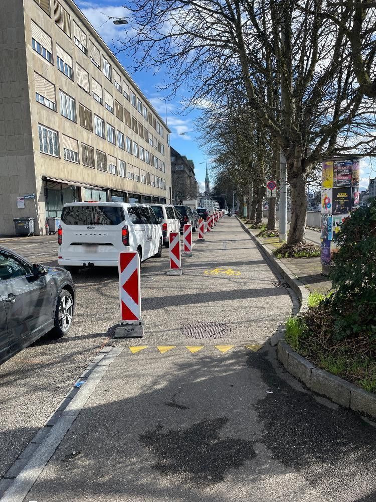 Streit um Velospur am Neumühlequai: Kanton baut eigen­mächtig Stadt­zürcher Velospur zurück – Rykart ist «befremdet»