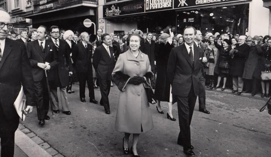 Queen Elizabeth II Die Großherzoge Luxemburgs an der Seite der Queen