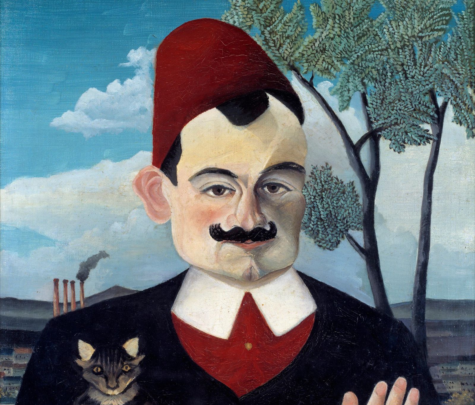 Portrait de Pierre Loti (1850-1923) par Le Douanier Rousseau vers 1891, exposé au Kunsthaus de Zurich. 