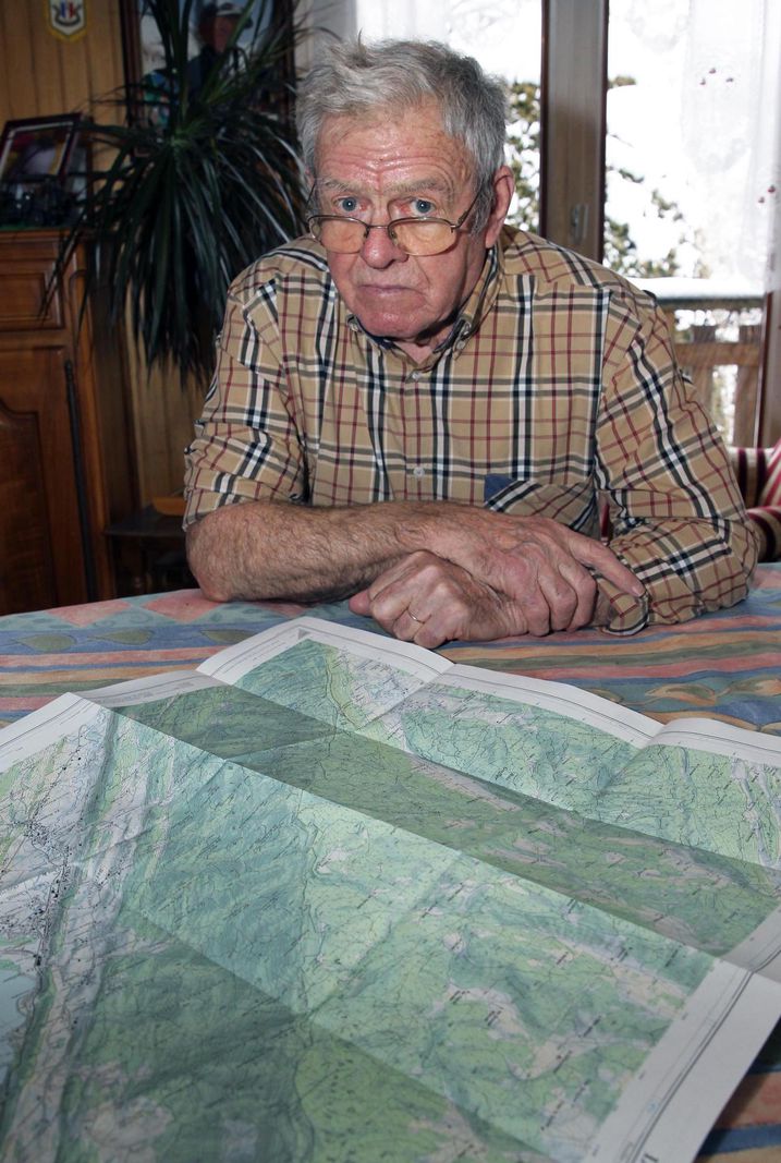 FONCINE-LE-HAUT (F), mardi 20 janvier 2015, le dernier passeur-résistant du Risoux durant la dernière guerre. Bernard Bouveret, de 1924, a fait passer en Suisse par la forêt du Risoud, bon nombre de familles et de résistants. (c)PHOTO: OLIVIER ALLENSPACH/24HEURES