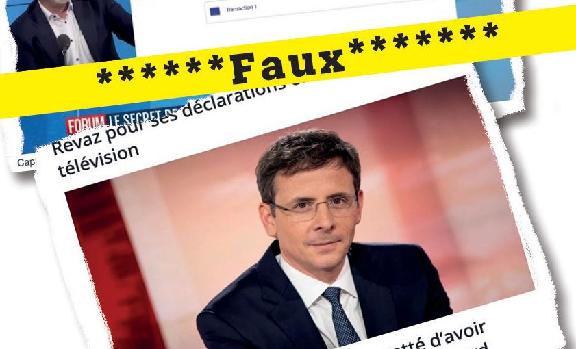 Extraits des faux articles usurpant l’image des présentateurs de la RTS. Ici Philippe Revaz.