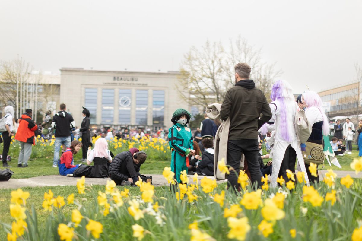 Lausanne, 30  mars  2024. Polymanga à Beaulieu.(24heures/Odile Meylan)