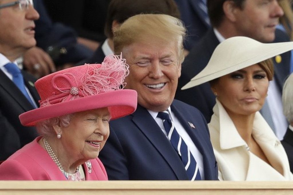 Trump, Macron et Elizabeth II célèbrent le «Jour J»