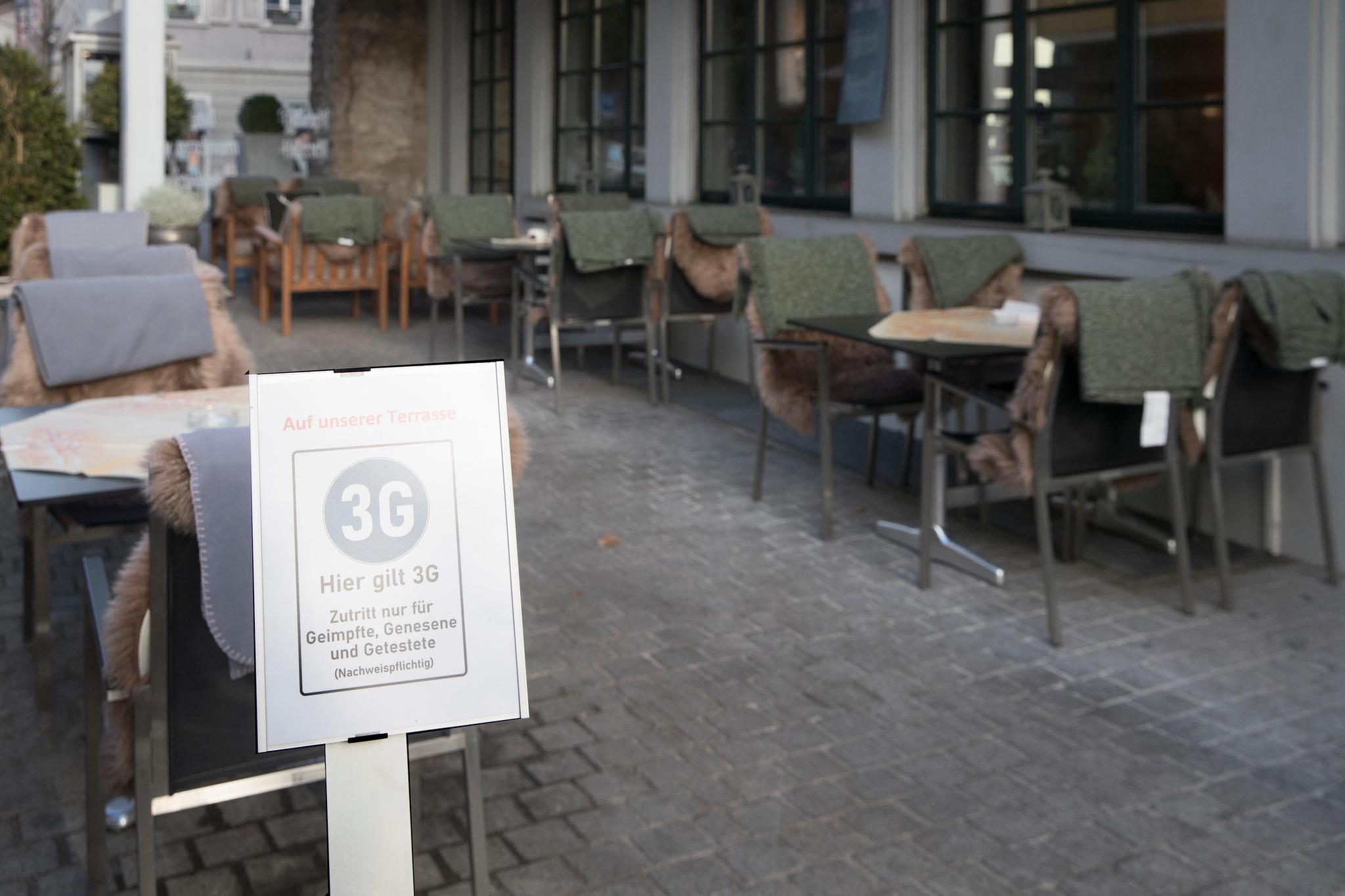 Im Goldenen Kopf dürfen seit Anfang Januar nur Geimpfte, Genesene und Getestete auf die Terrasse.