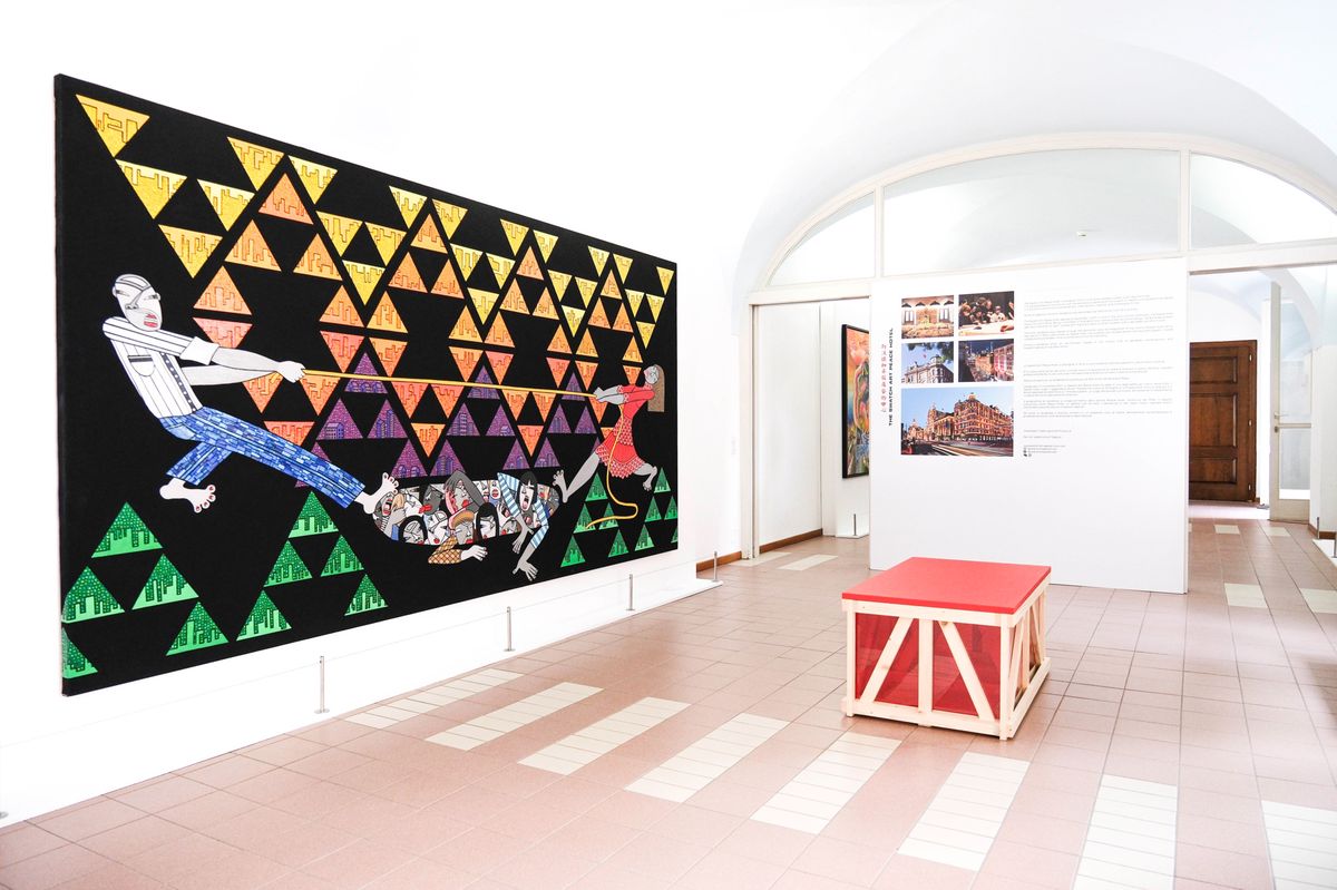 Des œuvres ont été installées sur le campus d’une école en plein cœur de Locarno, renommé BaseCamp pour l’occasion.