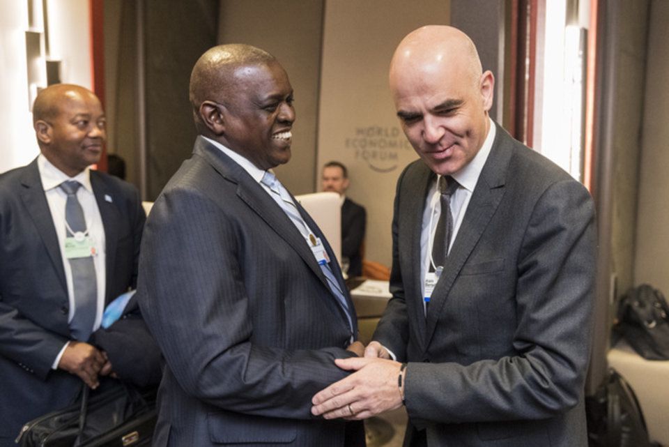 Ou encore celle avec Mokgweetsi Masisi, président du Botswana. (22 janvier 2020)