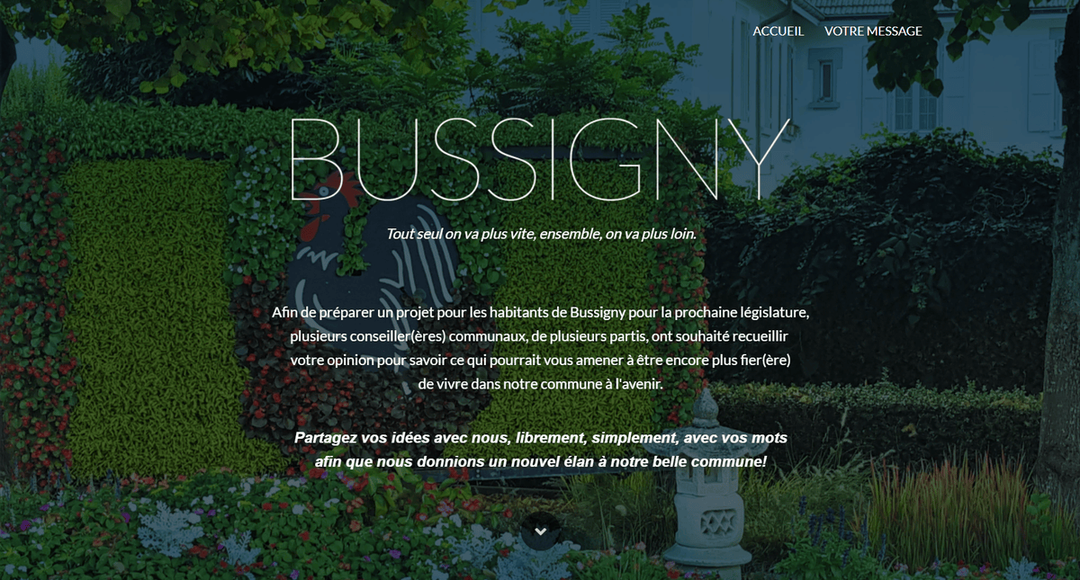 Le site internet met en avant la diversité des élus qui sont derrière la démarche alors que tous sont de droite.