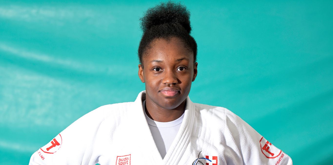 Cheseaux sur Lausanne, le 24 septembre 2024.  April Fohouo, championne d'Europe de judo M21, No 2 mondiale dans sa catégorie. 24HEURES/Chantal Dervey