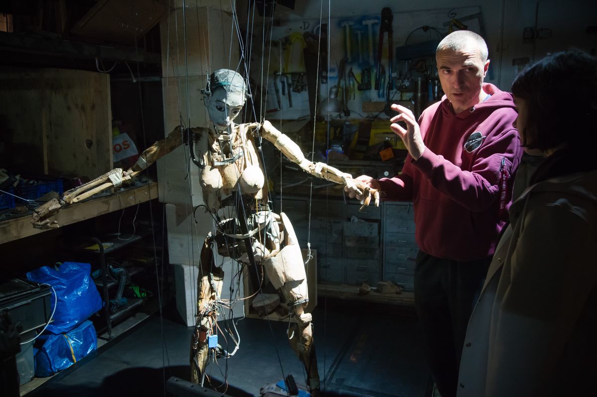 Genève, le 4 novembre 2023.
Vélodrome : ateliers portes ouvertes des artistes de Genève.
Atelier de Padrut Tacchella.
©Frank Mentha