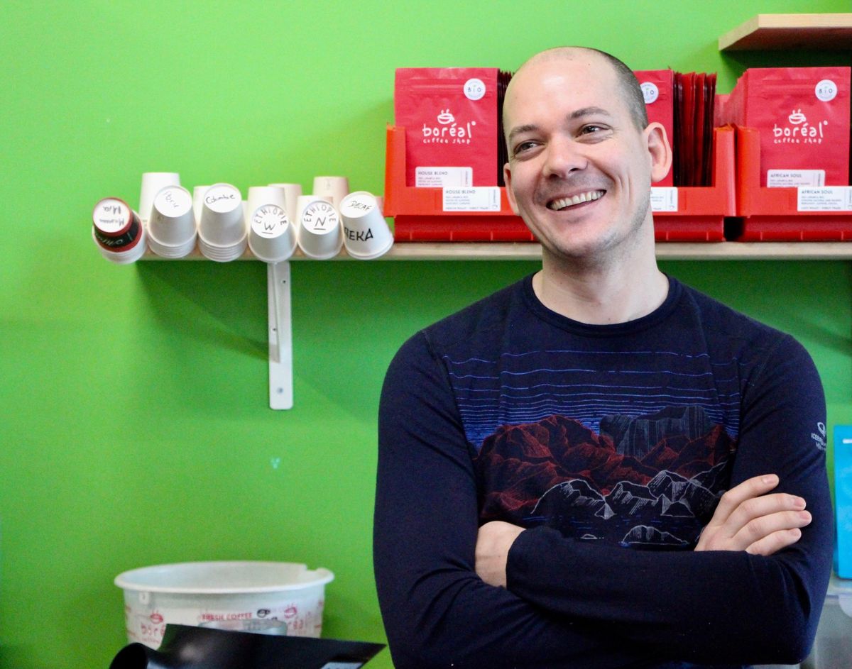 Fabien Decroux, fondateur de Boréal, chef d’entreprise et torréfacteur à Carouge.