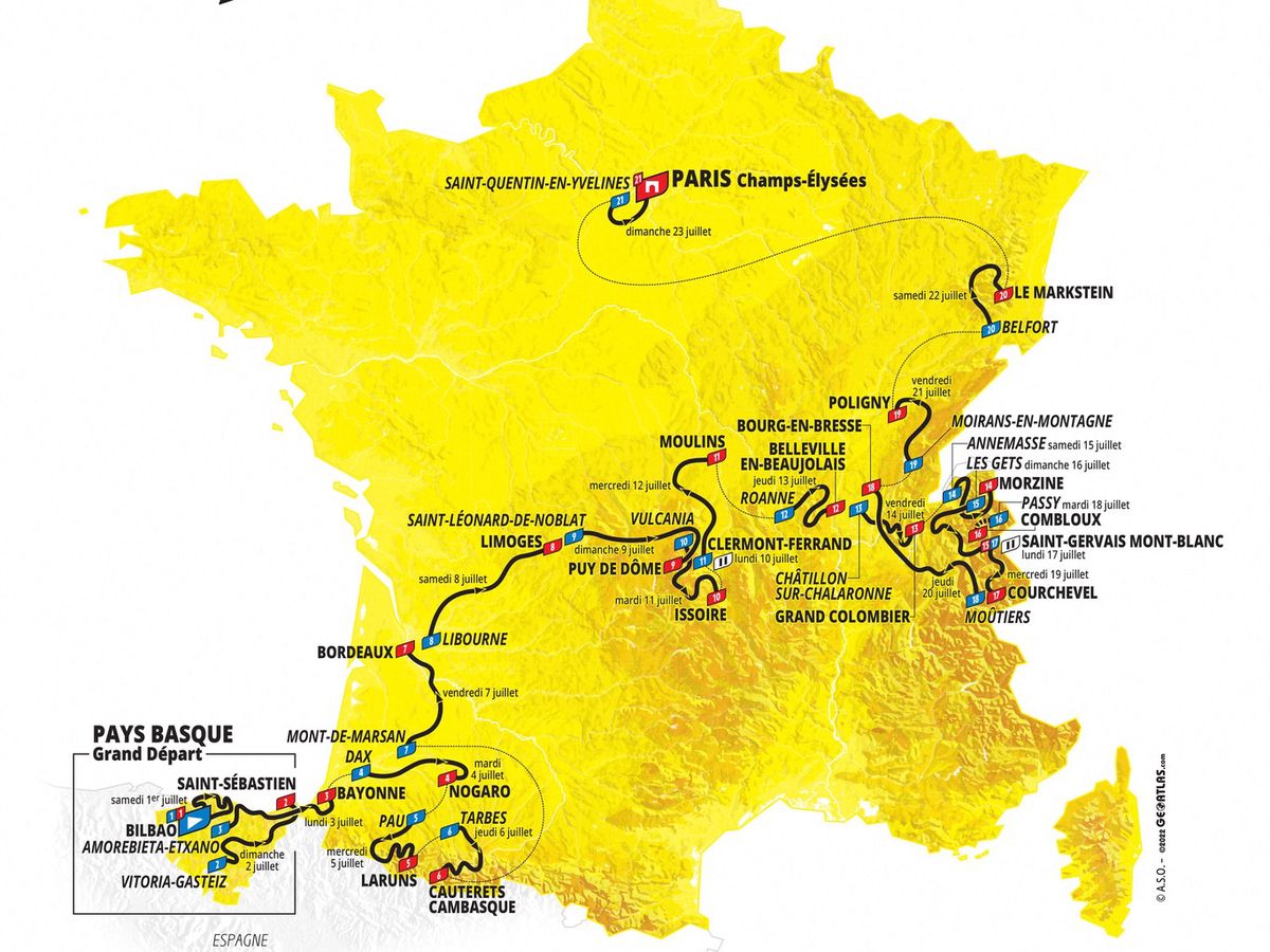 Les 5 Massifs Montagneux De France Cyclisme: 30 cols, le Tour de France le plus montagneux de l'histoire -  L'essentiel