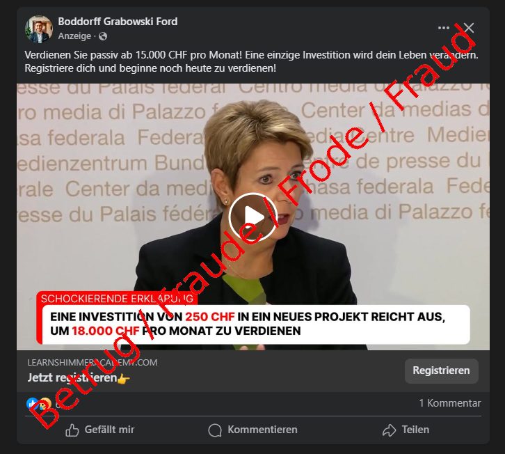 Fraude en ligne: Des escrocs détournent le visage de personnalités suisses pour s’enrichir