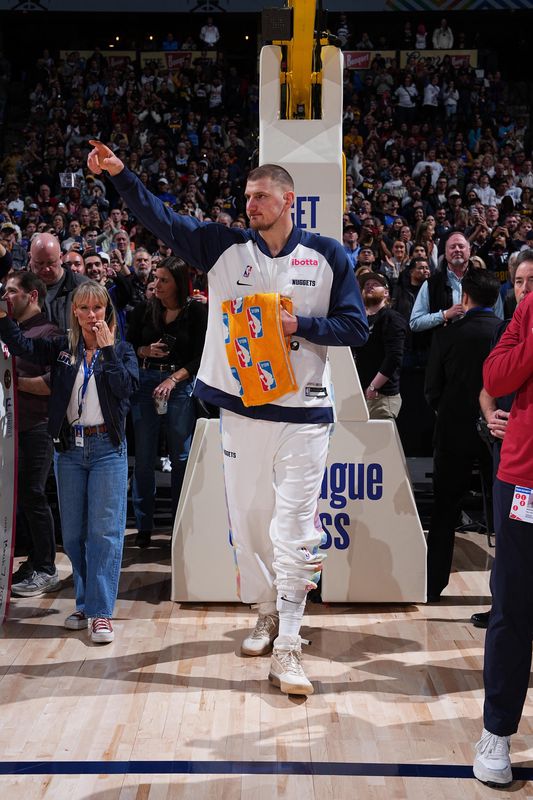 Nikola Jokic in action for the Denver nuggets