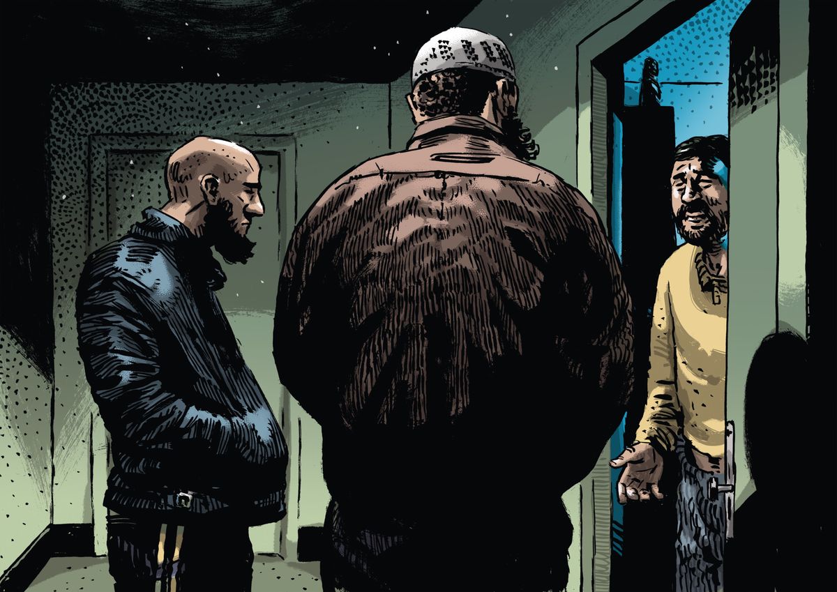 L’informateur du SRC accueille les islamistes dans son (faux) appartement de Lausanne. 