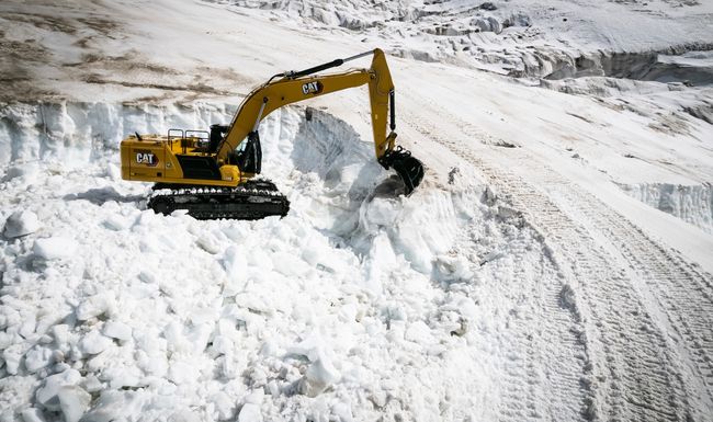 La piste aménagée entre Zermatt et Cervinia est partiellement en dehors de la zone de ski.