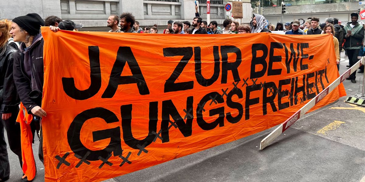 Demo against “isolation policy” in Bern