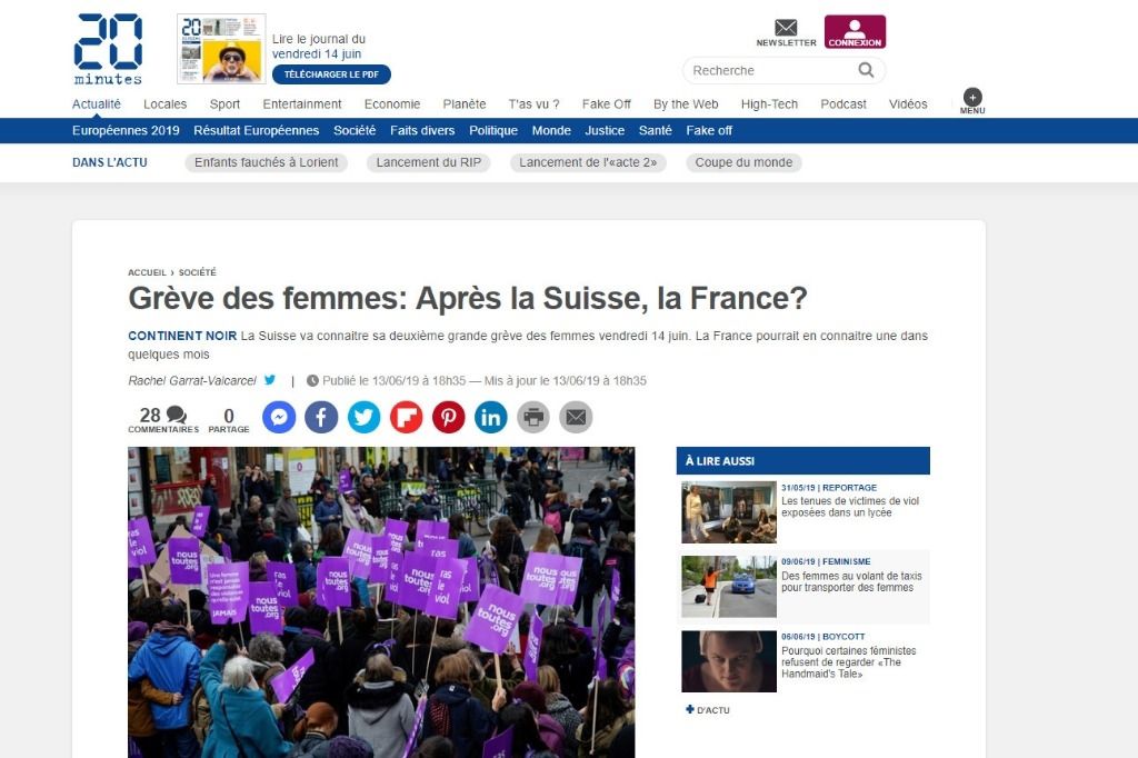 La grève des femmes vue de l’étranger