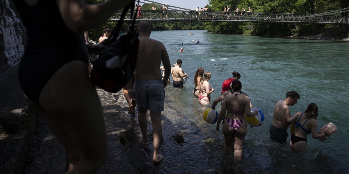 Aare Bern: Another temperature record of over 24 degrees