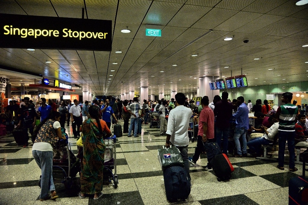 Incendie à l'aéroport de Changi: des vols retardés